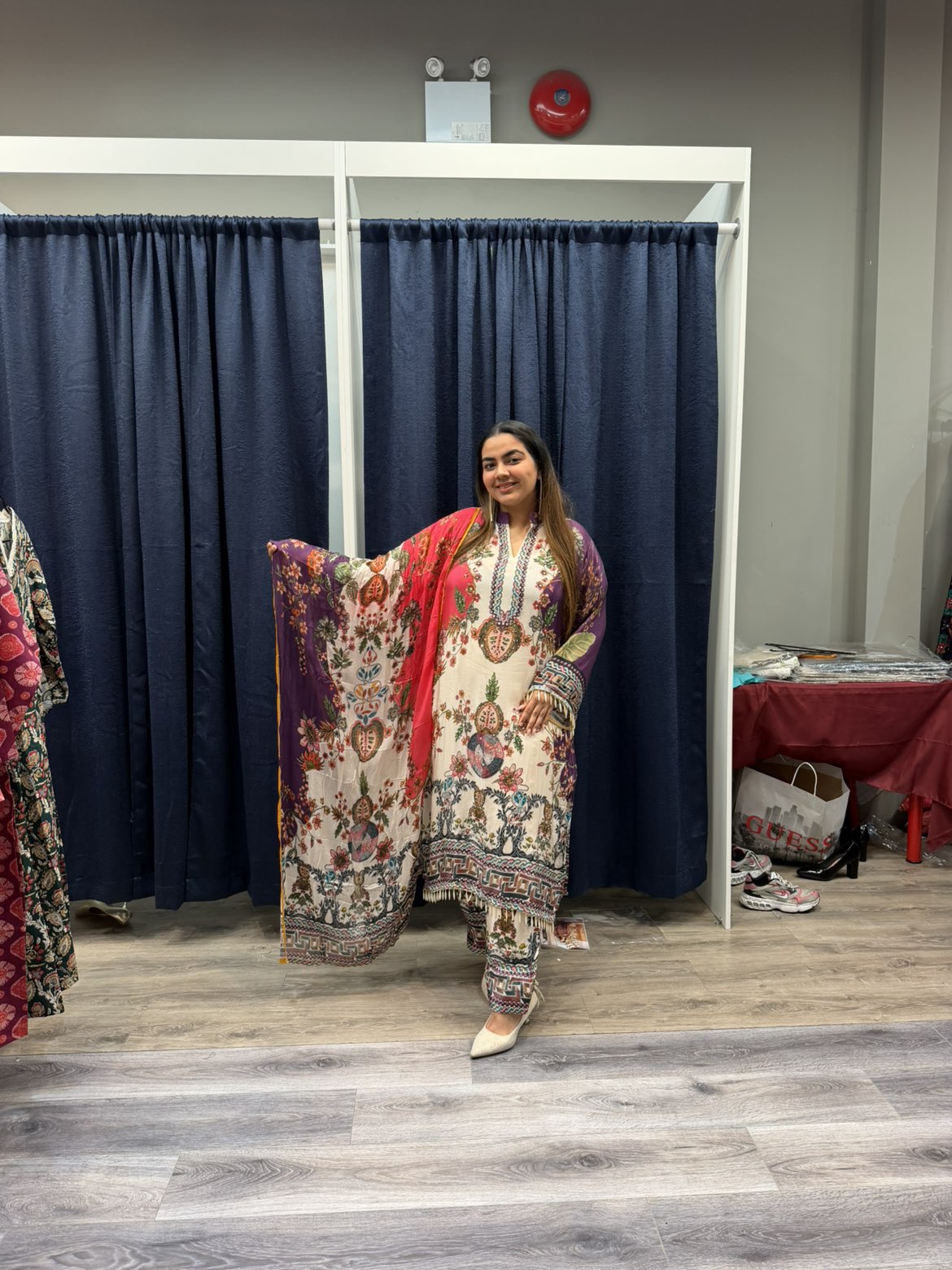Pure Crepe Digital Print Suit