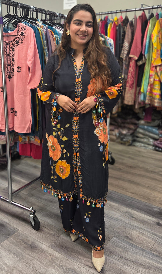 Party Wear Muslin Coordset