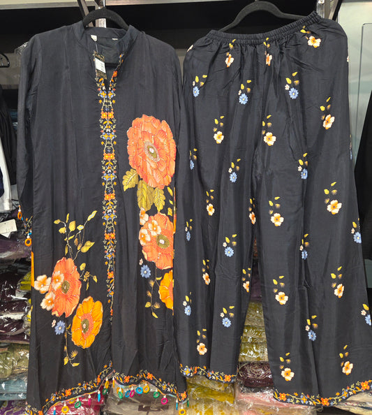 Party Wear Muslin Coordset