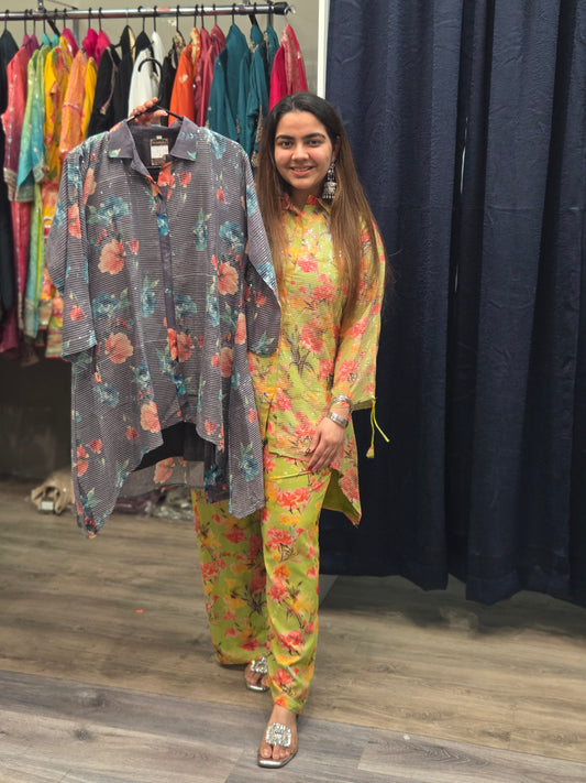 SEQUENCE GEORGETTE COORD SET